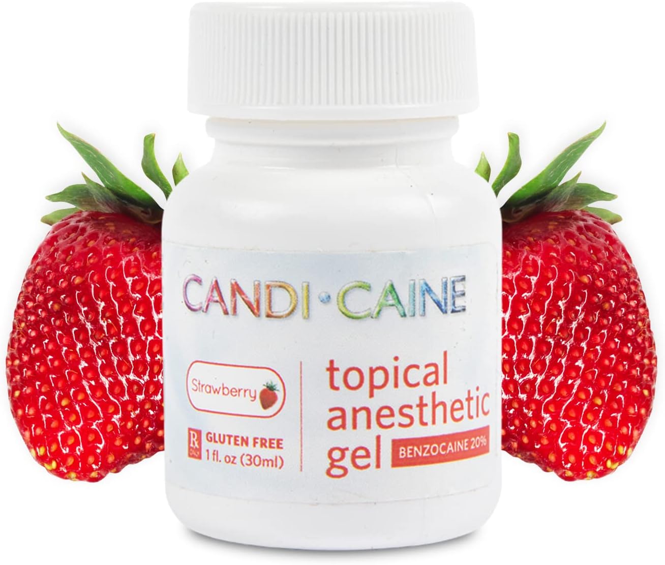 The Essentials Dynamic Dental Candi Caine, Topical Anesthetic Gel, 1 oz, Strawberry Flavor