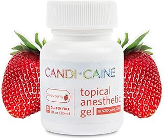 The Essentials Dynamic Dental Candi Caine, Topical Anesthetic Gel, 1 oz, Strawberry Flavor