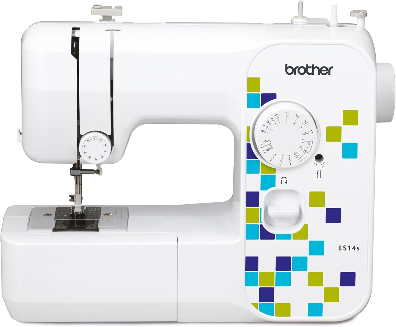 Brother LS14S Metal Chassis Sewing Machine, 43.9 x 18.9 x 36 cm White