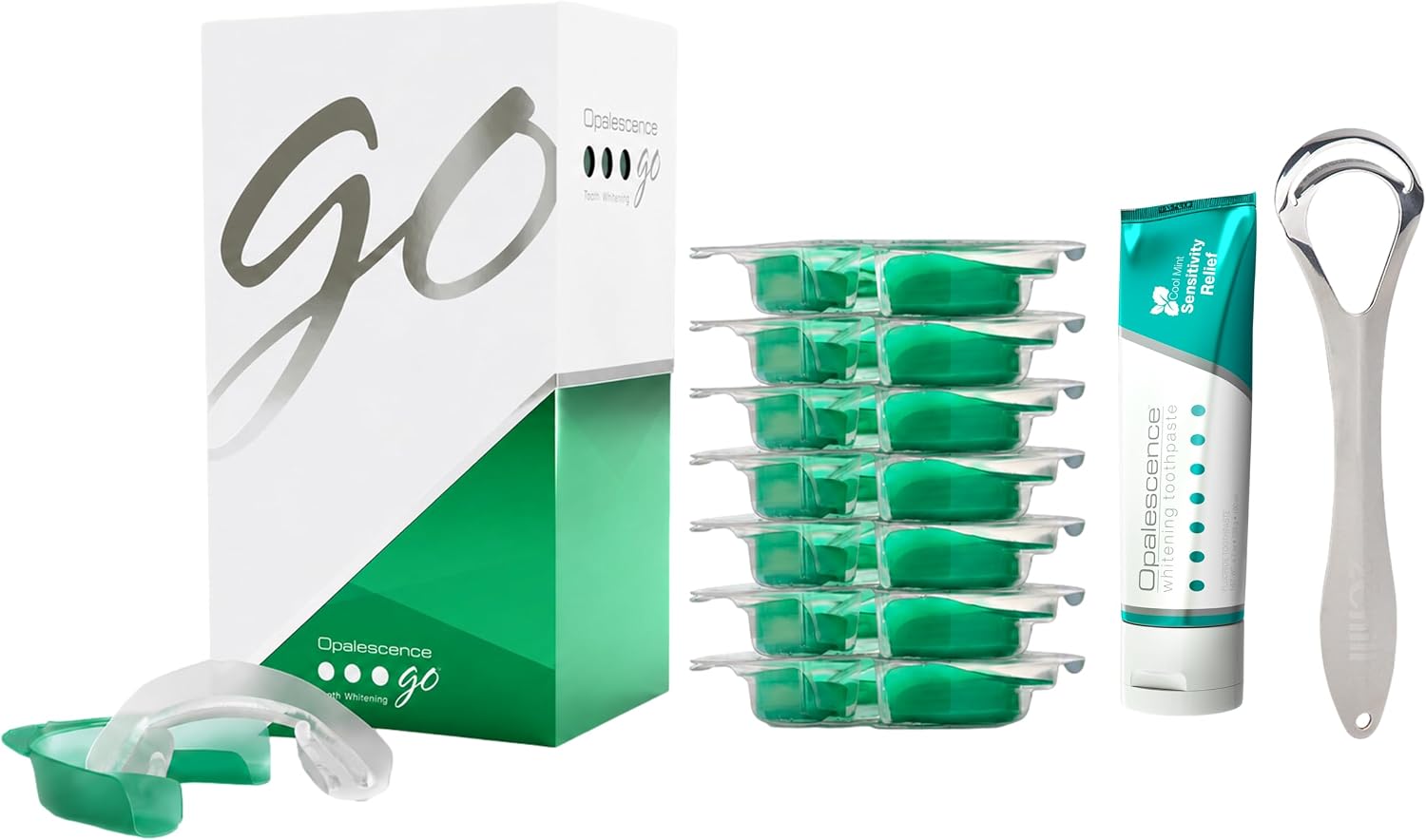 Opalescence Go 15 Prefilled Teeth Whitening Trays (7ct) + Toothpaste 6822TS