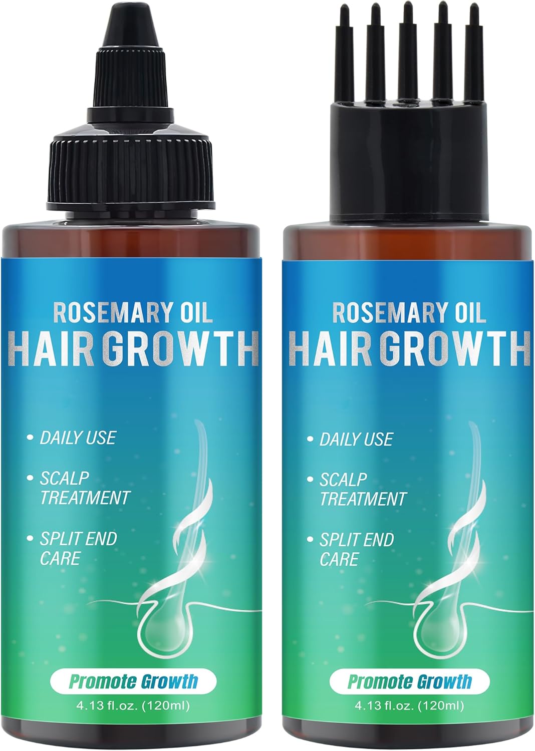 Rosemary Oil for Hair Growth,Diluted Rosemary Oil and Hair Serum for Dry Damaged Hair,Proven Hair Loss Treatment & Hair Thickening Products