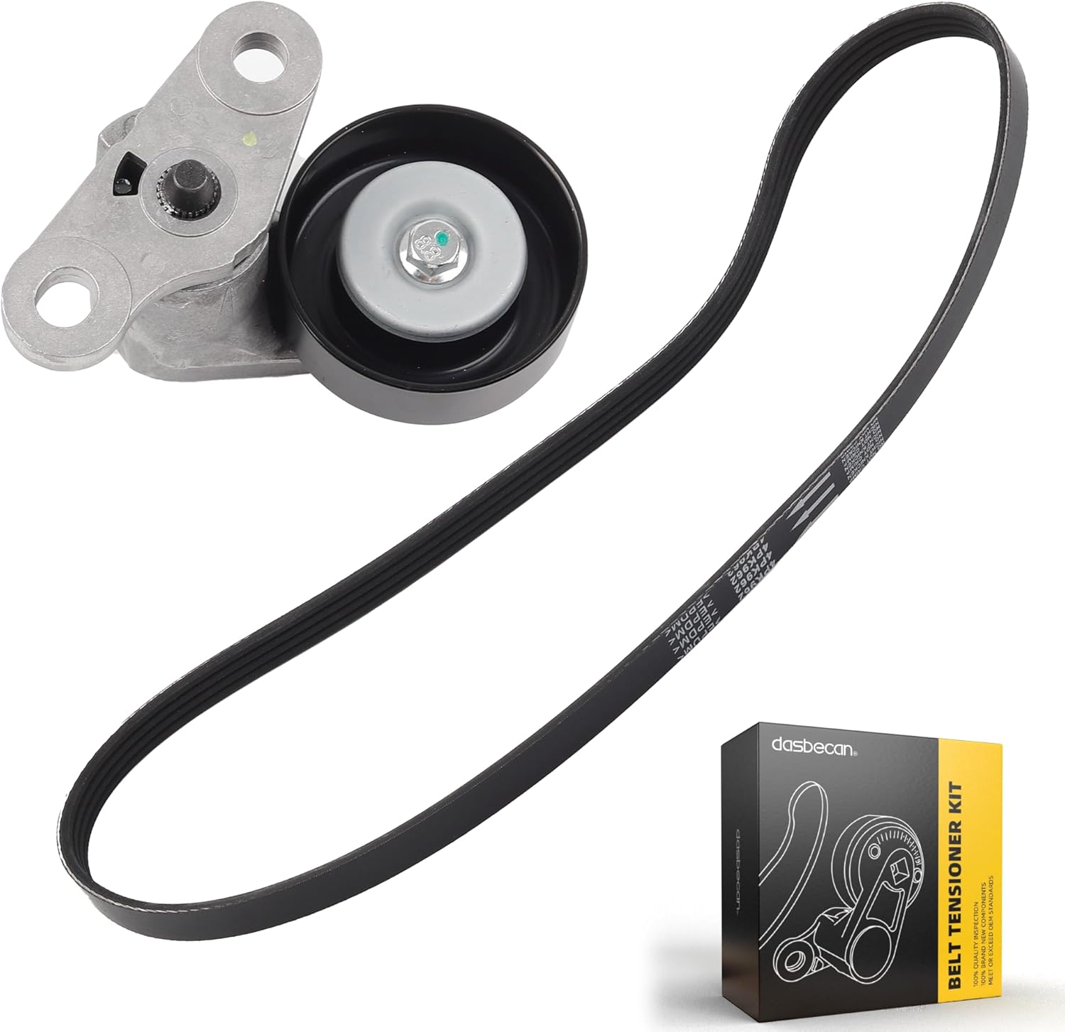 Dasbecan 90K-38159 A/C Belt Tensioner Kit Compatible with Chevy Tahoe 2000-2008, Gmc Yukon 2000-2008, Cadillac Escalade 2002-2008, Chevy Avalanche 2002-2008 Replaces# 38159 ACK040378HD