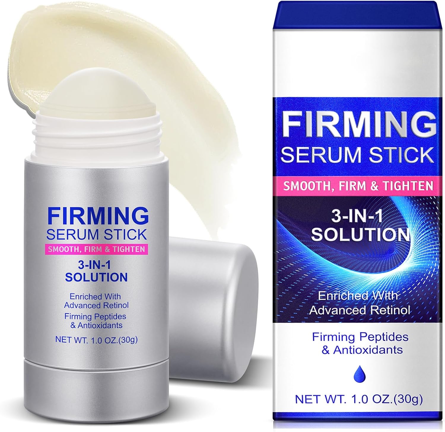 MXCZBSM Retinol Firming Essence Stick,Concentrated Serum Stick,Rich In Advanced Retinol And Antioxidants,Reduce Wrinkles,Enhance The Elasticity Of The Skin,Hydration And Moisturizing