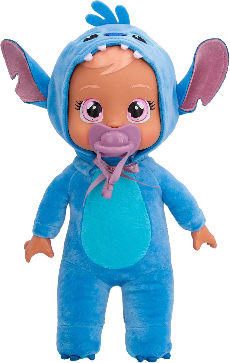 Cry Babies Disney 9" Plush Baby Doll Tiny Cuddles Inspired by Disney Stitch That Cry Real Tears for Kids Age 18 Months and Up