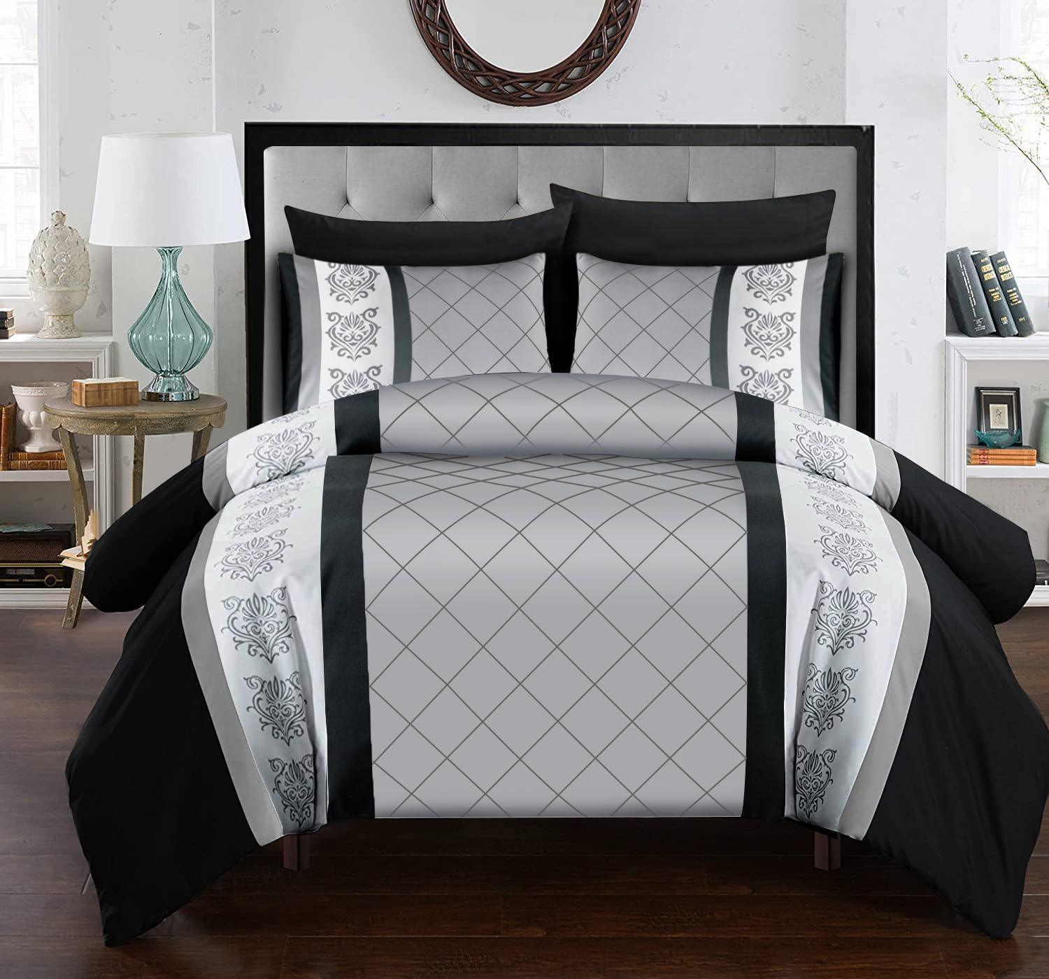 Lazzaro King Size Duvet Cover Sets - Premium Microfiber Kingsize Duvet Cover Sets (230 x 220 cm) 3 PCs - Ultrasoft Hypoallergenic Reversible Quilt Cover Bedding Set With Zipper Closure