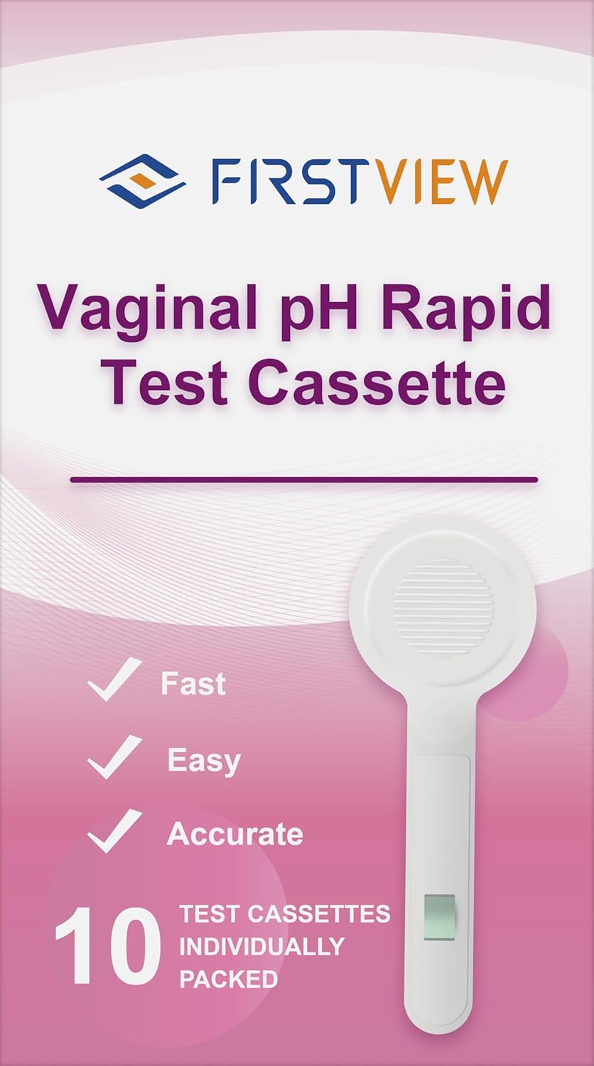 Vaginal pH Test Strips, Feminine Health Vaginal pH Test Strips Kits for Bacterial Vaginitis, Trichomonas Vaginitis, pH Balance for Women (10pcs)