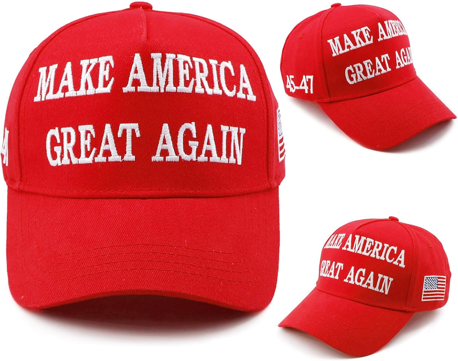Trump 45-47 MAGA Hat Trump 2024 Hat Make America Great Again Hat Embroidered Adjustable Baseball Cap