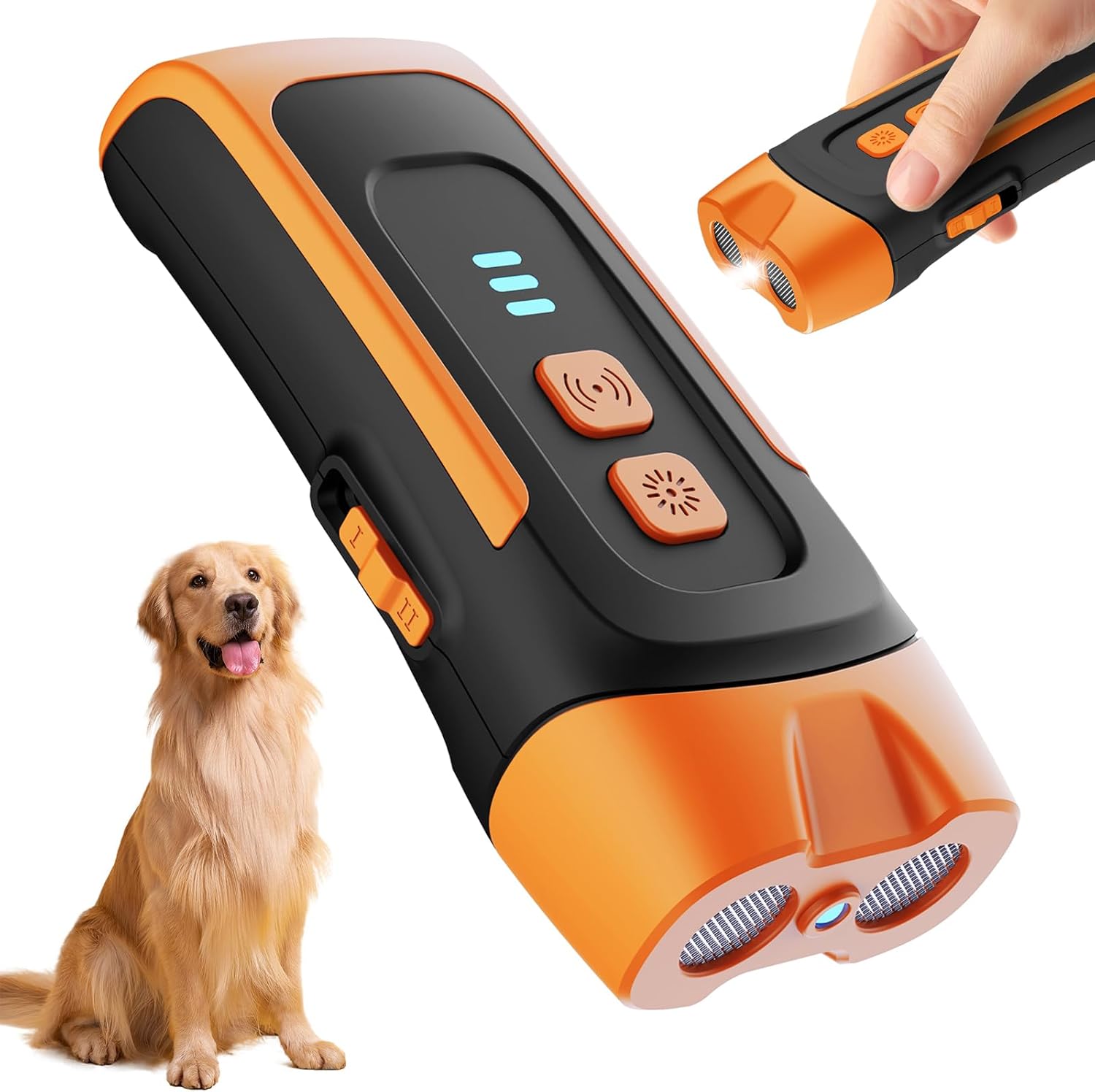 2025 Bark Shield Anti Barking Device for Dogs,2 Modes ultrasonic dog barking device,40FT dog barking deterrent devices Indoor Outdoor Rechargeable For Small Medium Large Dogs Garden home application
