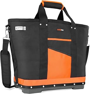Tote Tool Bag, Open Top Tool Bag, Waterproof Hard Bottom Tool Carrier, Tool & Gear Bags