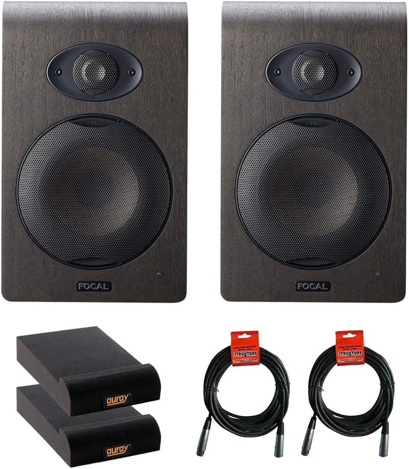 Focal Shape 50 5.0" Active 2-Way Studio Monitor (Pair) with 2x Small Isolation Pads & 2x XLR-XLR Cable Bundle