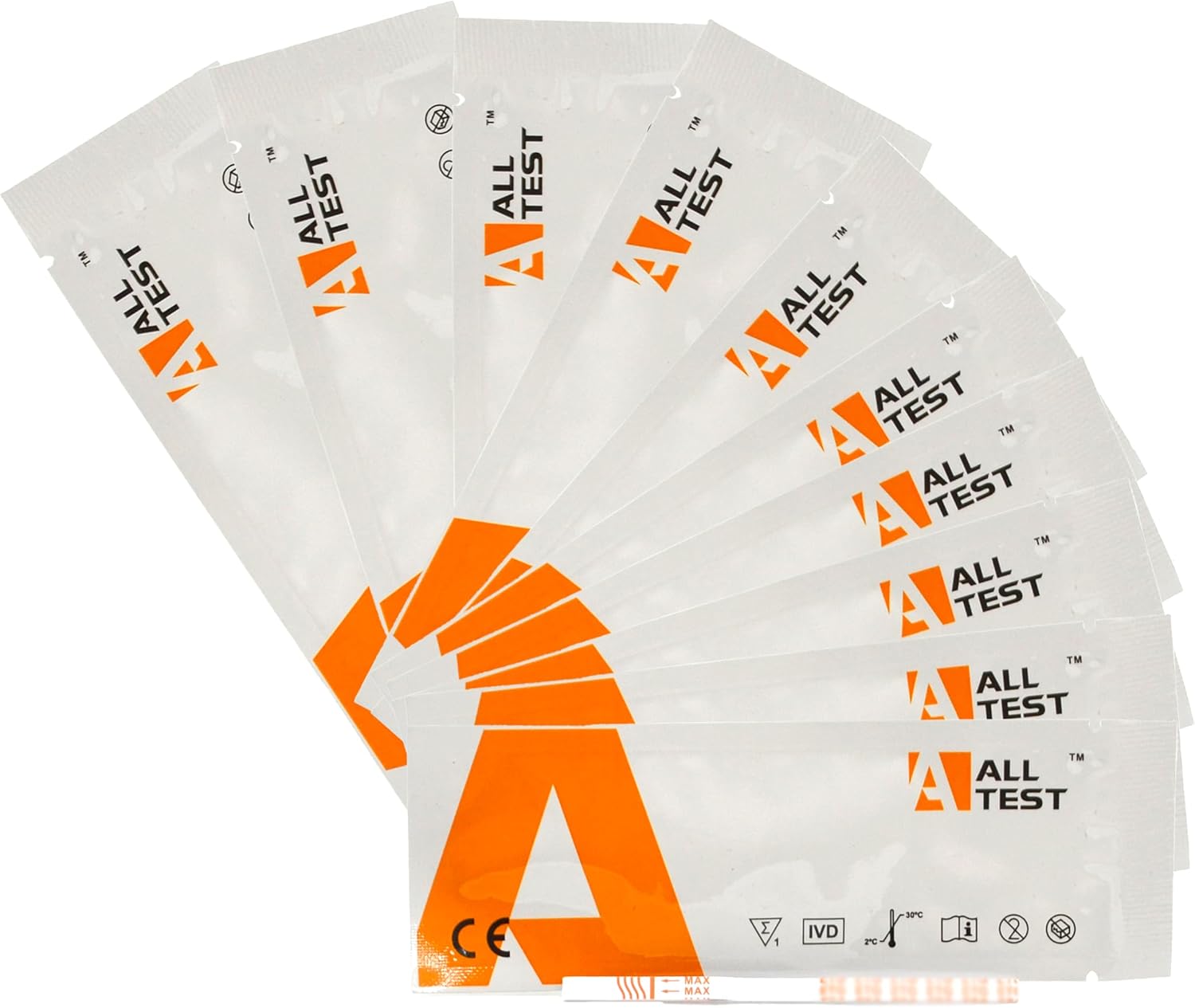 10 Ultra Sensitive 100ng Nicotine Drug Testing Strips (Cotinine Urine Drug Tests)