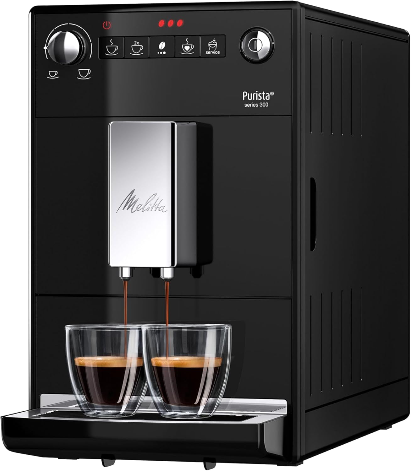 Melitta Automatic Espresso Machine, Purista Model, F230-102, Black, 6766027