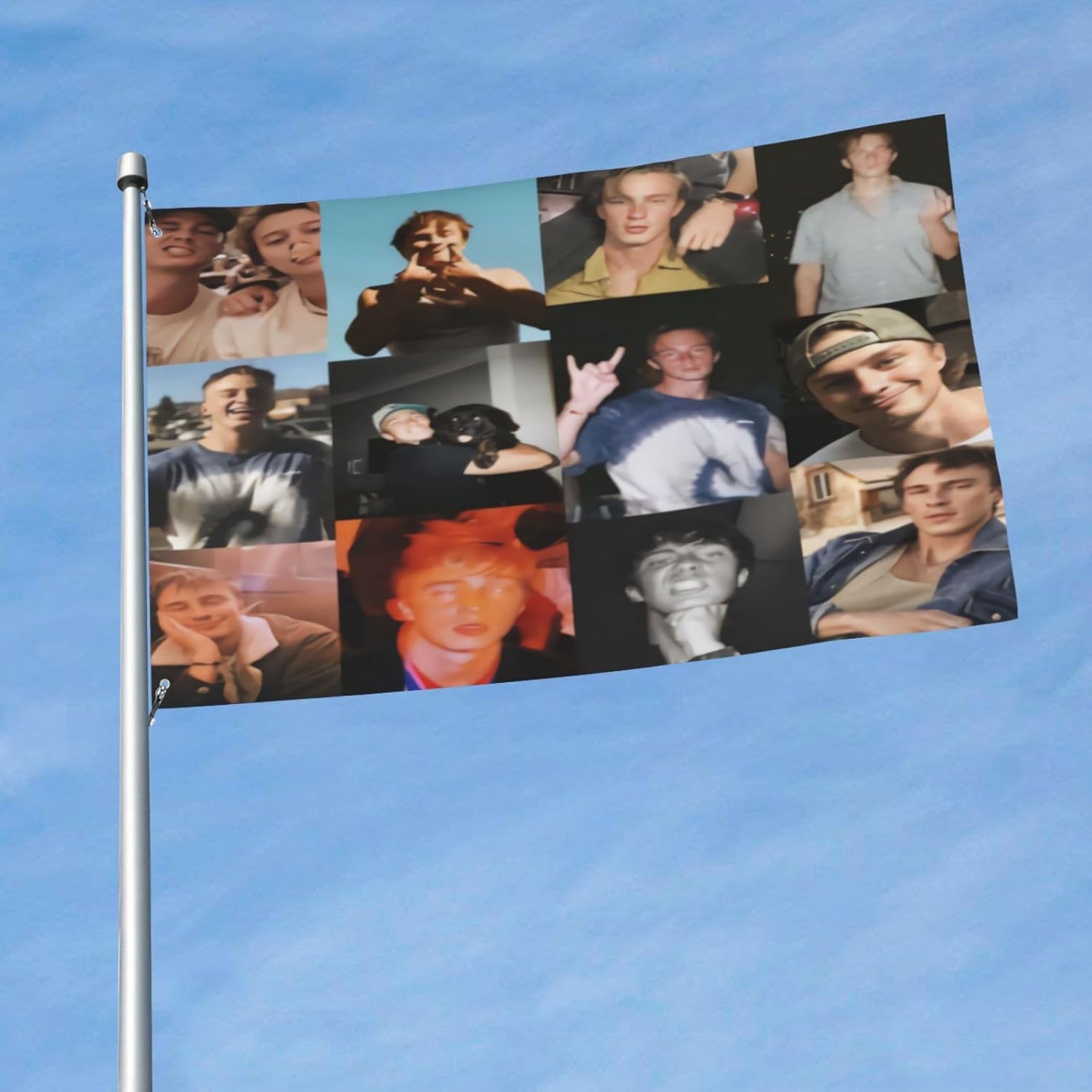 Drew Starkey Collage Flag 3x5 Ft Outdoor Garden Banner For Bedroom Living Room Home Decoration