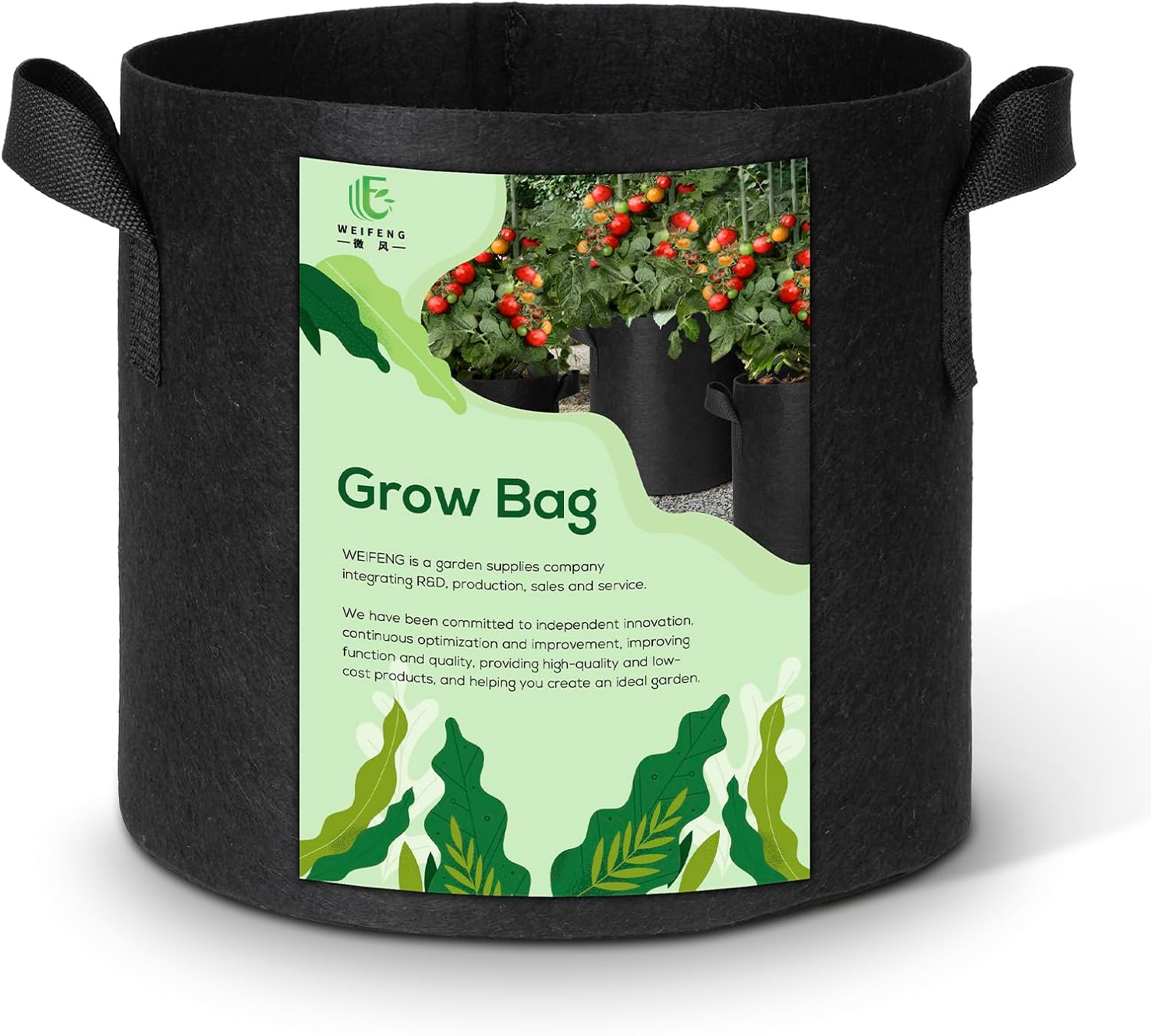3-Pack 50 Gallon Grow Bags Outdoor Plant Pots with Handles Potato Grow Bags