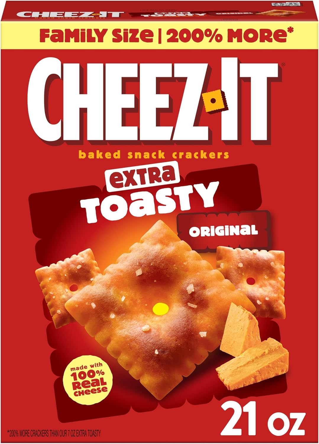 Cheez it Extra Toasty Baked Snack Cracker 595g Family Size