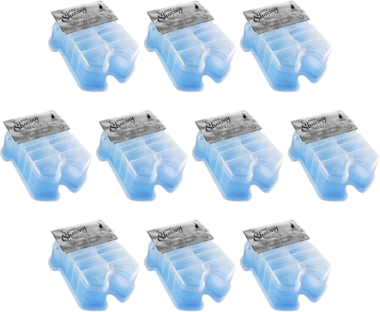 Clark Shaving Co. Refill Cartridges for Braun Clean & Renew, 10-Pack | Compatible with Braun Clean & Renew shaver cleaning systems.