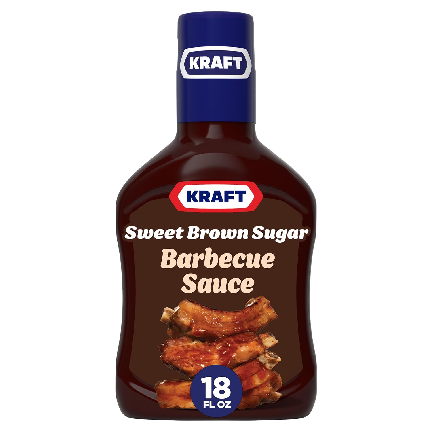 Kraft Sweet Brown Sugar Slow-Simmered Barbecue Sauce, 18 oz Bottle