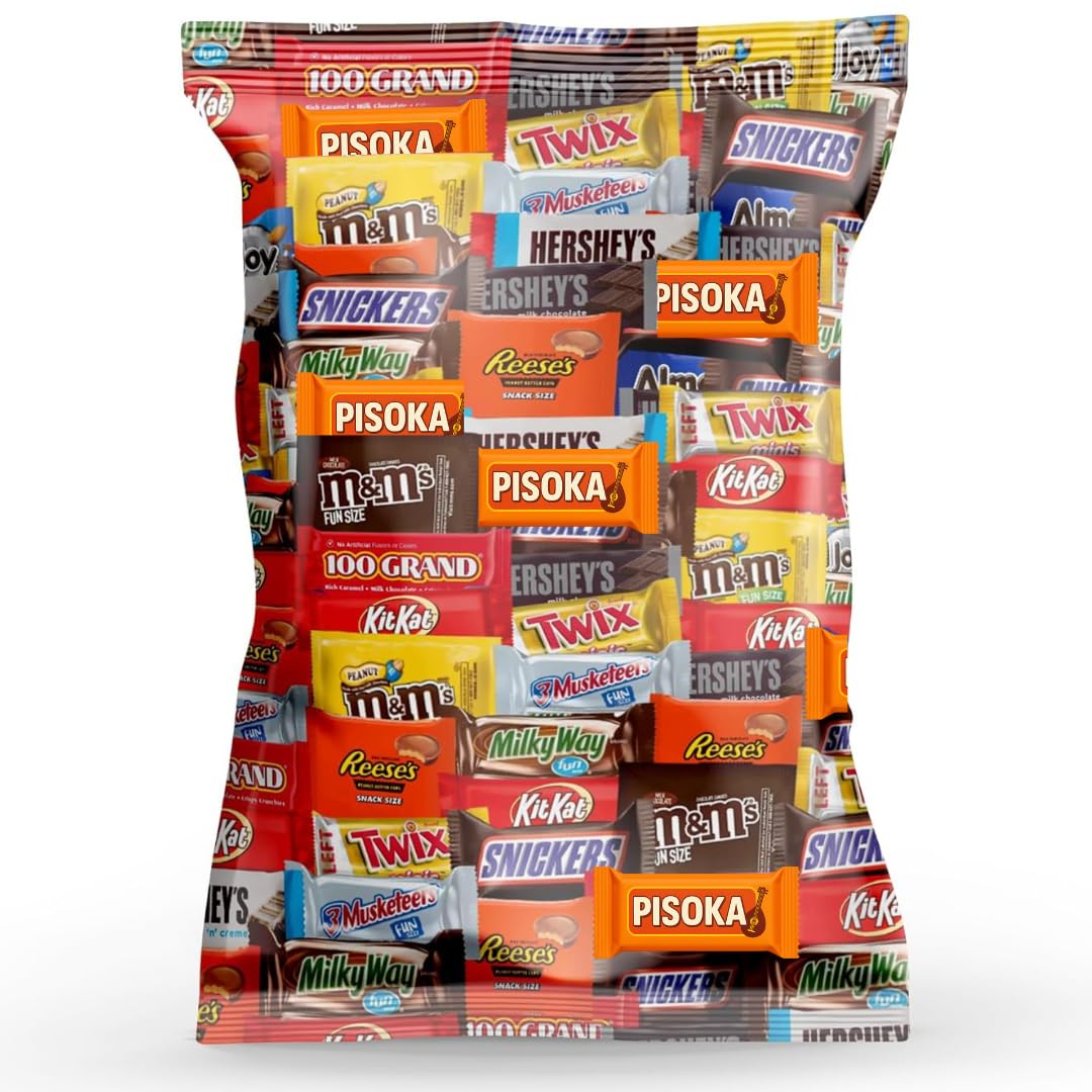 Bulk Variety Pack of Fun Size Chocolate Candy - Individually Wrapped Chocolate Mix for Parties, Gift Bags, and Everyday Treats (3 LB)