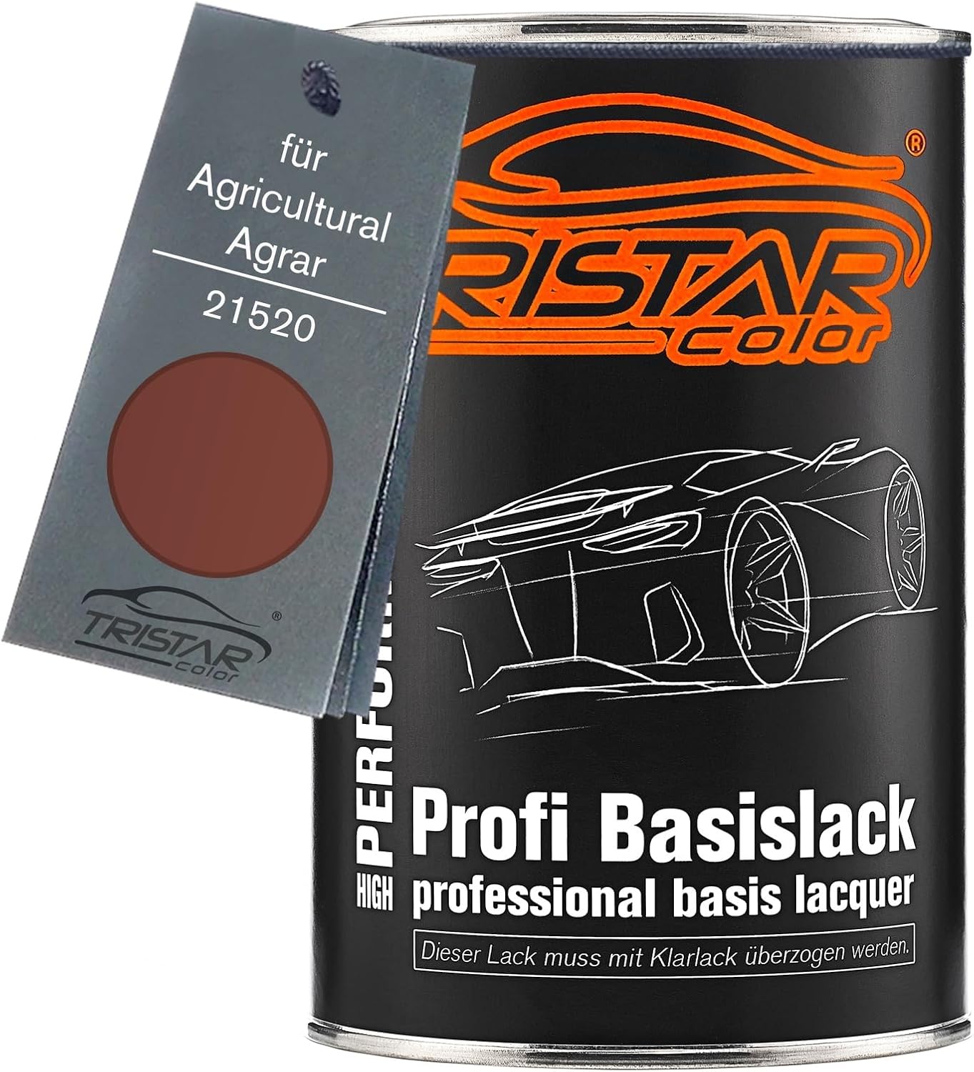 TRISTARcolor Car paint Can ready-to-spray for Agricultural/Agrar 21520 Mekos Bruin Base coat 1.0 litre 1000ml