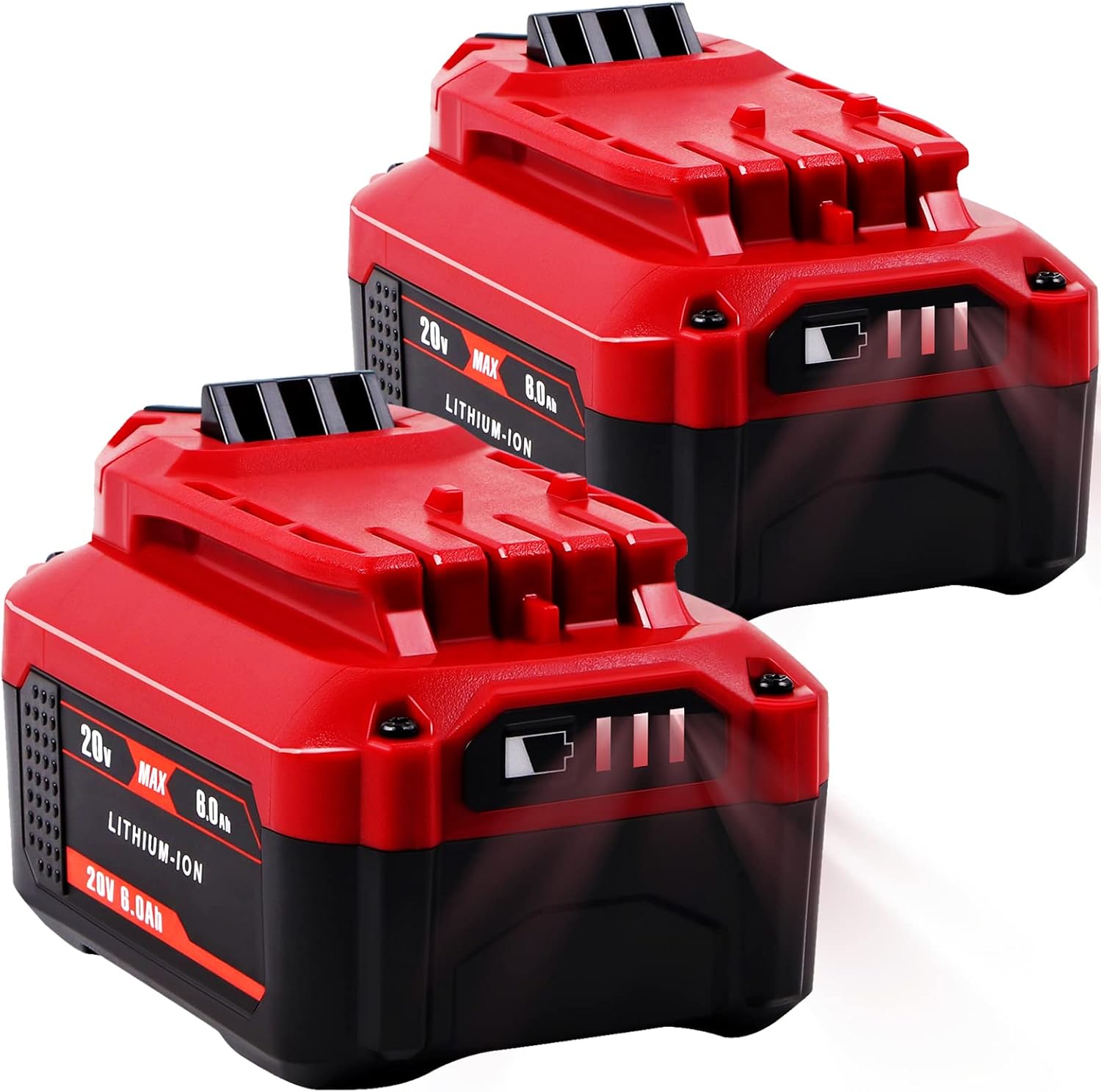 【Upgrade】 2Pack 6.0Ah 20V Replacement Battery for V20 Craftsman 20V Battery MAX CMCB204 CMCB202 CMCB201 CMCD700C1 CMCS500B (All of V20 Cordless Tool Series) High Capacity