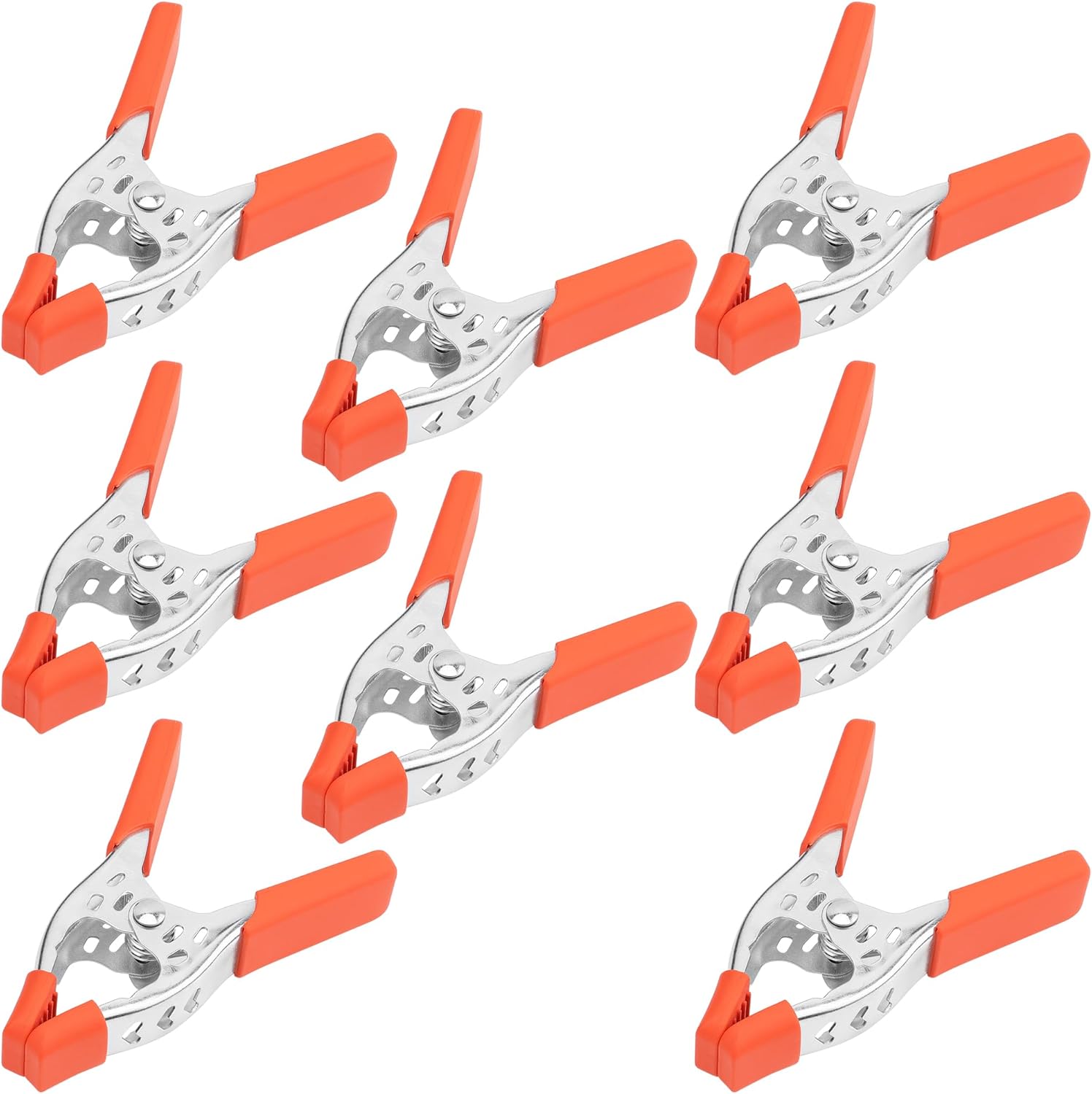 HORUSDY 8-Piece 4" inch Spring Clamp, Heavy Duty Spring Metal Spring Clamps, 1.5"-inch Jaw opening