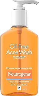 Neutrogena Oil-Free Facial Cleanser with Salicylic Acid for Acne-Prone Skin, 9.1 fl. oz