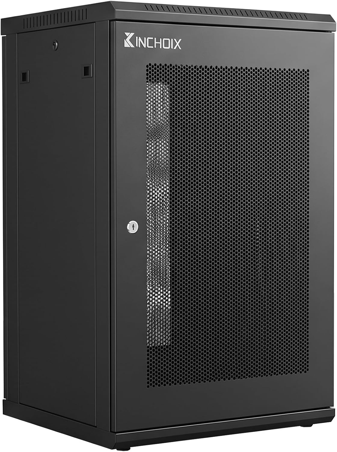 15U Server Cabinet Network Rack Enclosure Cabinet Enclosure for Computer Data Networking Electronic Equipment, Removable Side Panels, Lockable Door, 30in Depth for 19β IT Equipment, A/V Devices