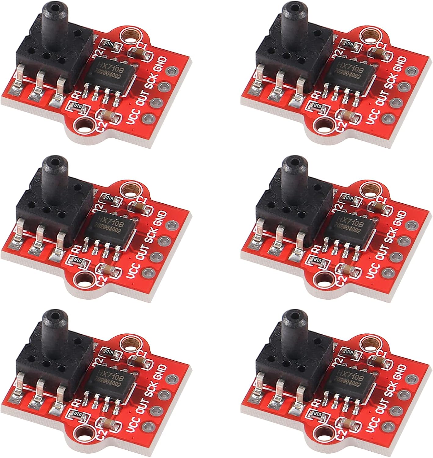 Air Pressure Sensor Module Board 3.3-5V Digital Barometric Pressure Sensor Module Liquid Water Level Controller Board 0-40KPa for Arduino Pack of 6
