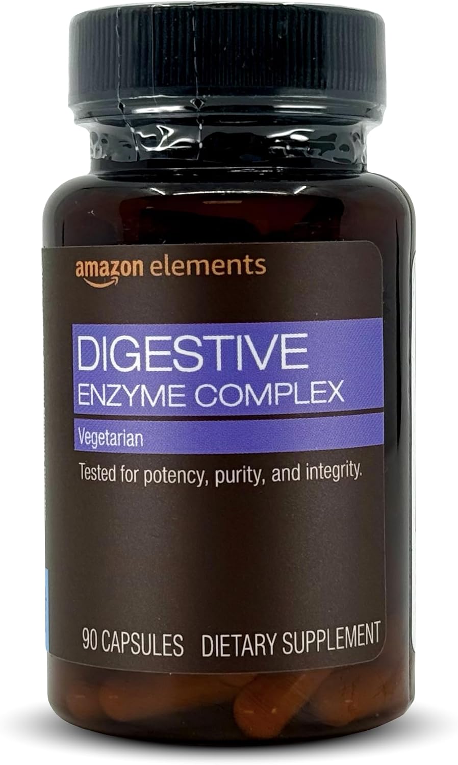 Amazon Elements Digestive Enzyme Complex Capsule, Supports Healthy Digestion, 45 Servings, 90 Count (Pack of 1) (Previously Revly)
