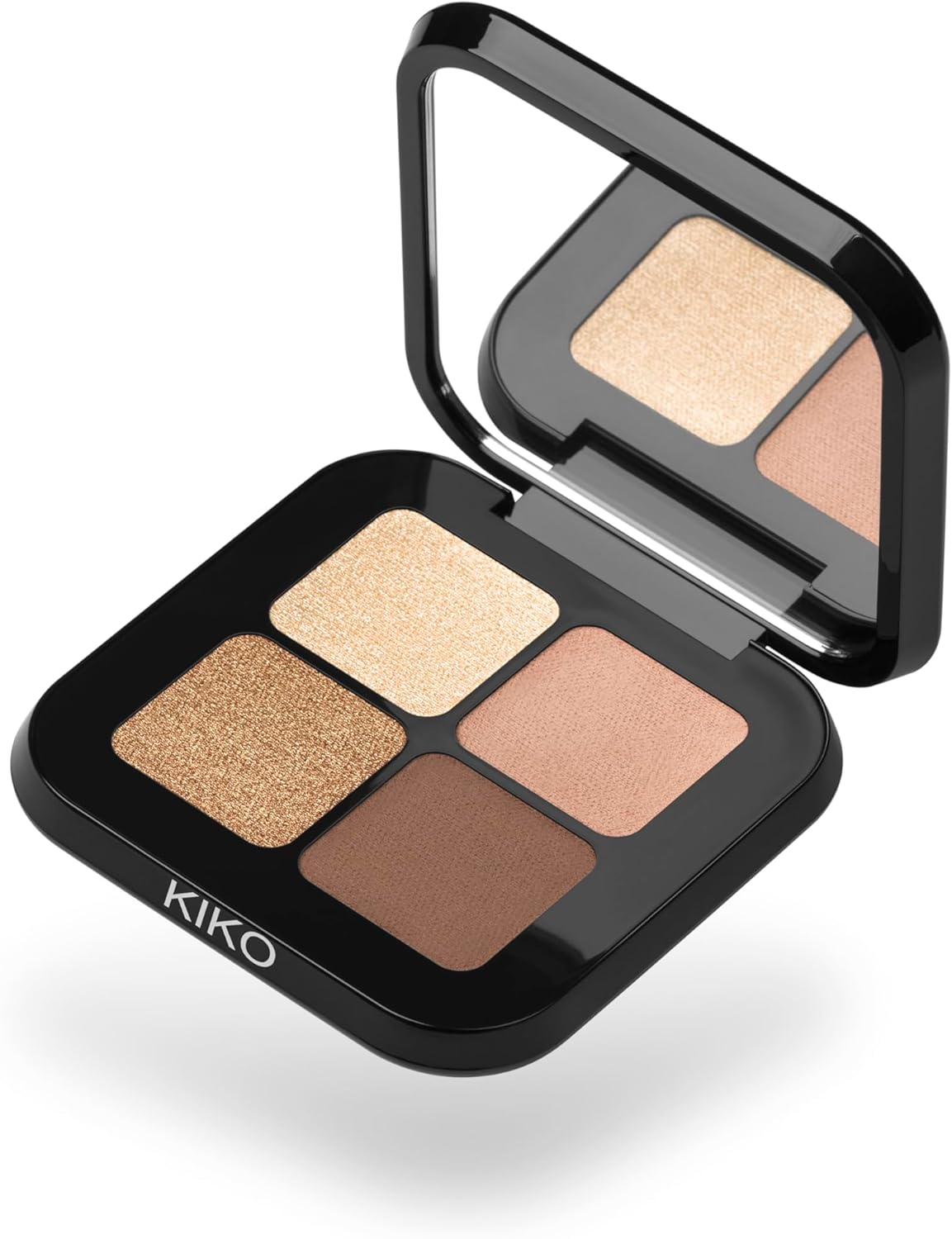 KIKO Milano Bright Quartet Eyeshadow Palette 01 | Palette With Four Baked Eyeshadows For Wet And Dry Use