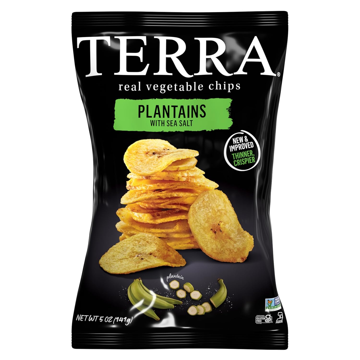 Terra Plantains Real Sea Salt Vegetable Chips 5 oz
