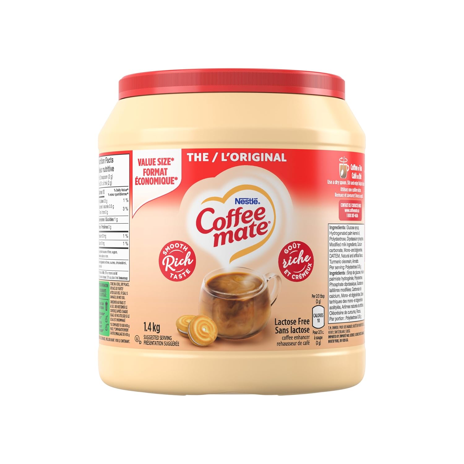 Nestle Coffee-mate Original (1.4kg / 3lbs) Made in Canada
