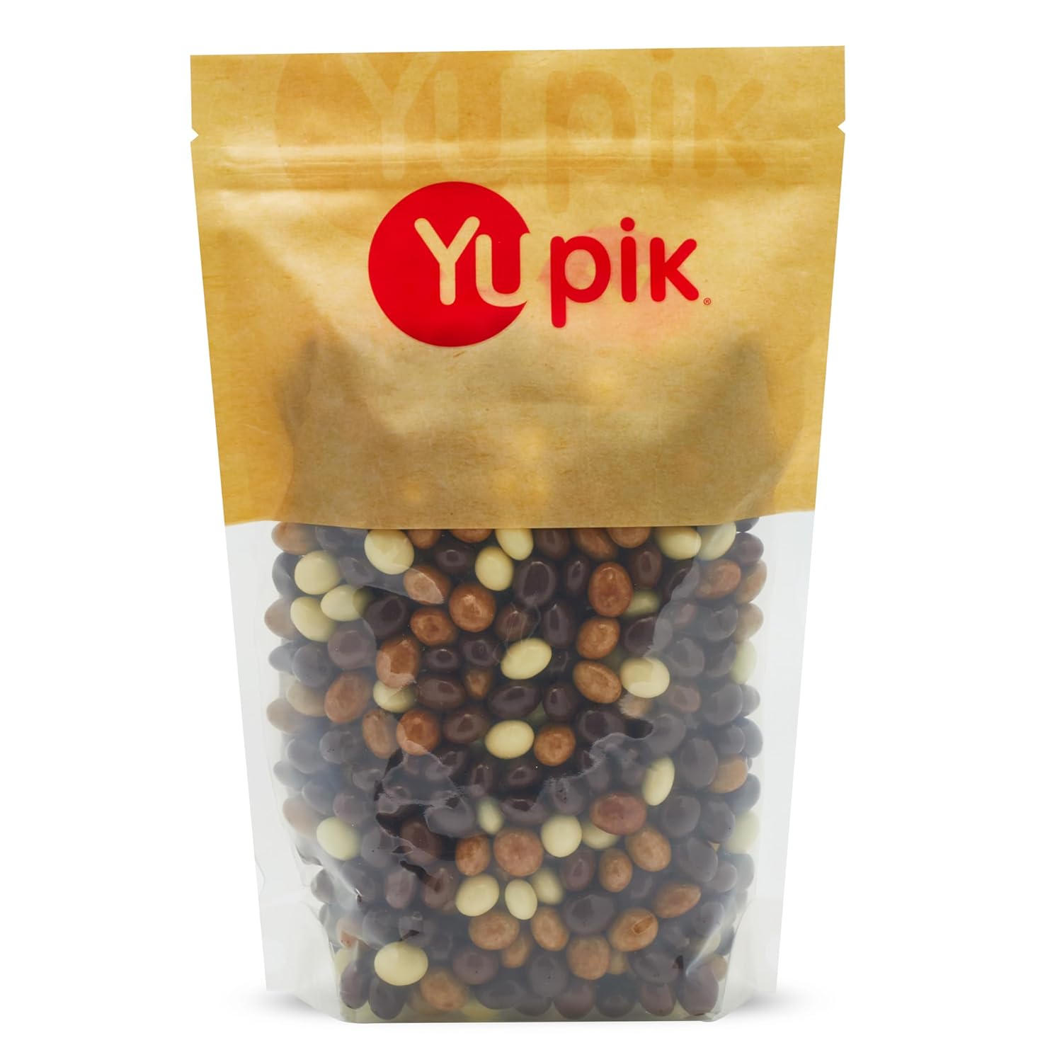 Yupik Triple Chocolate Espresso Coffee Beans, 2.2 lb (35.2 oz), Coffee Beans Covered in Milk Chocolate, White Chocolate & Dark Chocolate, Smooth & Crunchy, Sweet Snacks, Ideal for Topping & Baking