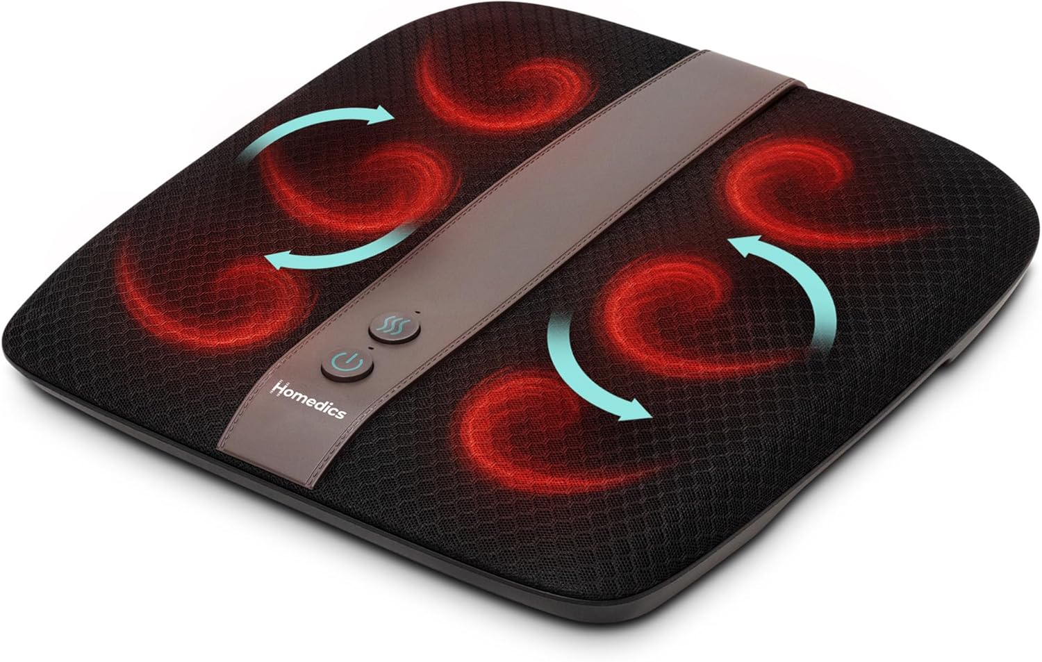 HoMedics Shiatsu Deluxe Foot Massager with Heat - Electric Massager for Feet with Soothing Heat Function, 28 Rotating Nodes and Toe-Touch Controls, Targeted Relief to Soothe Sore & Overworked Feet