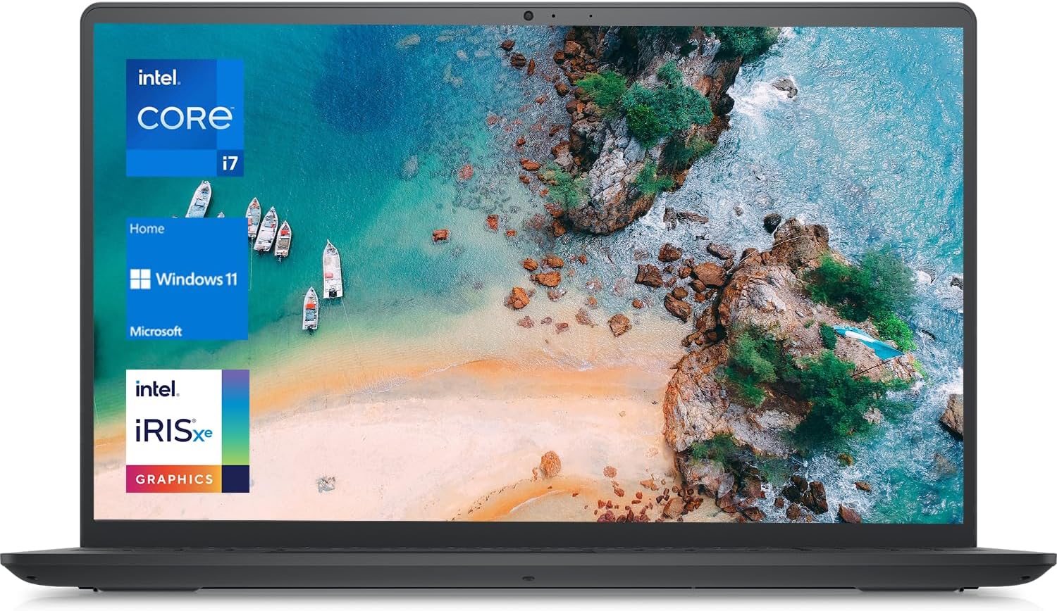 Dell Inspiron 3520 15.6" FHD Laptop, Intel Core i7-1255U Processor, 32GB RAM, 2TB SSD, Webcam, HDMI, SD-Card Slot, Wi-Fi 6, Windows 11 Home, Black