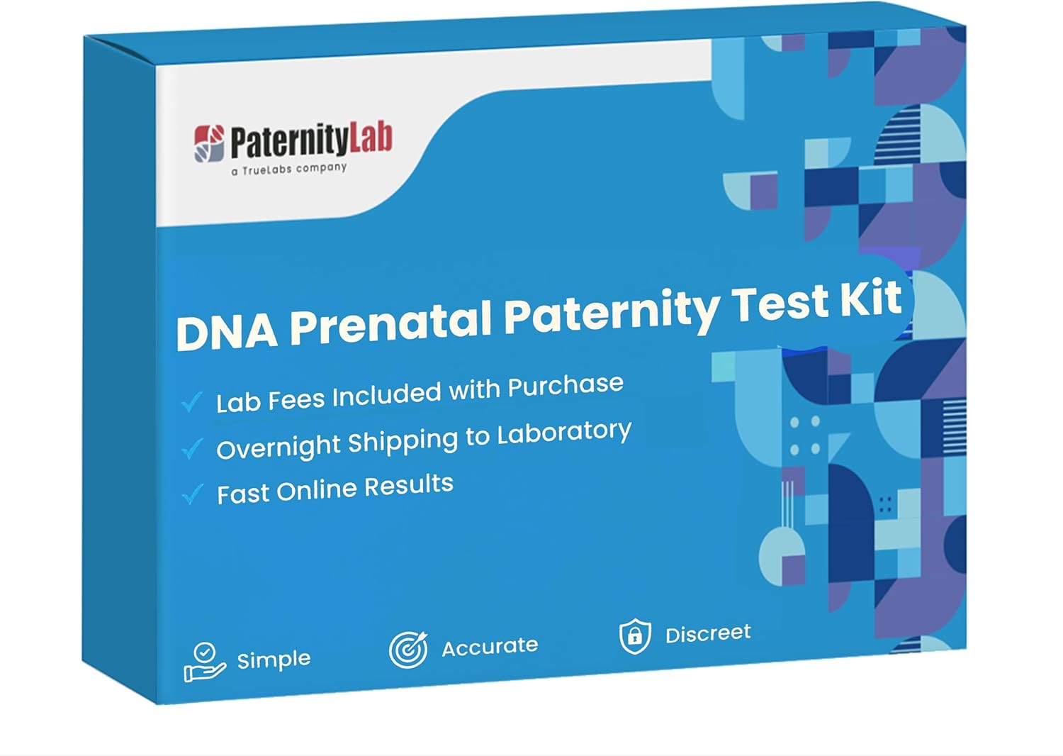 PaternityLab DNA Prenatal Test - Lab Fees & Shipping Included - Results in 5-7 Business Days - Collection Kit for Mother & Alleged Father