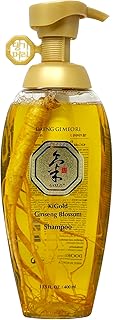 Daeng Gi Meo Ri- Ki Gold Ginseng Blossom Shampoo 13.5 FL OZ/ 400ml, Real Ginseng Inside, Herbal Shampoo, Hair Growth, Preventing Hair Loss
