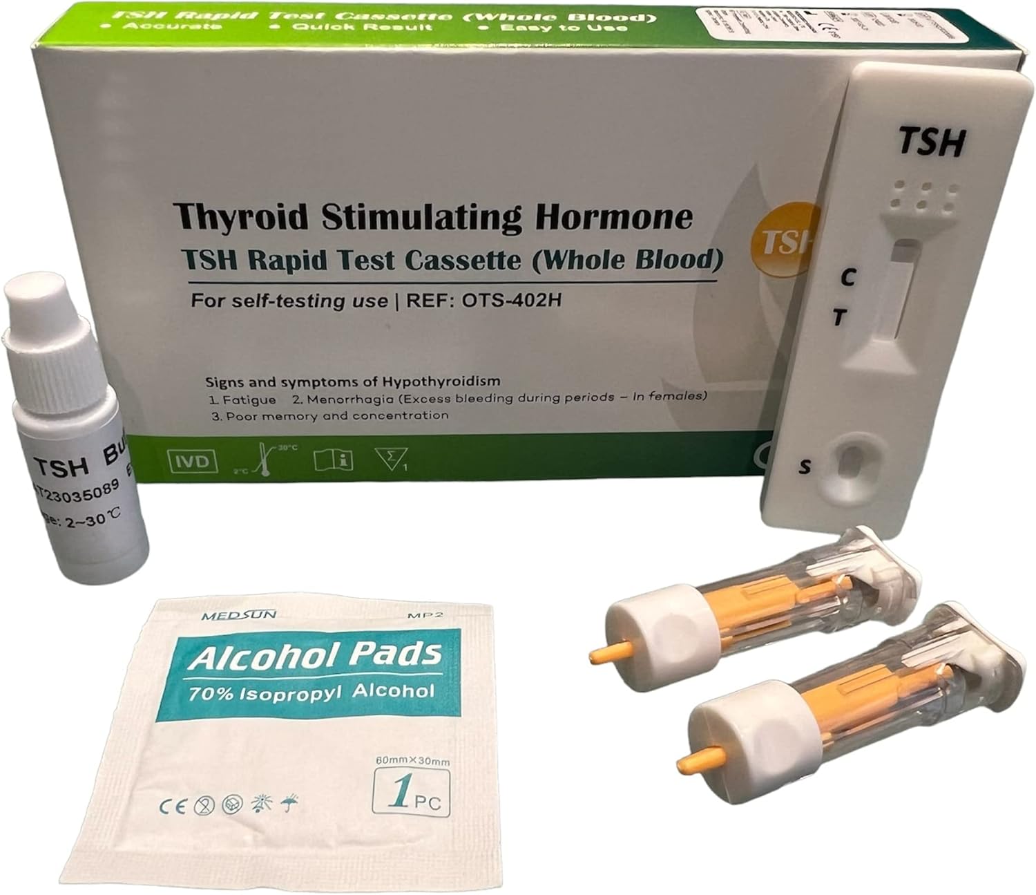 Underactive Thyroid Testing Kit, TSH Blood Tests for Hypothyroidism MediMad (1 Test)