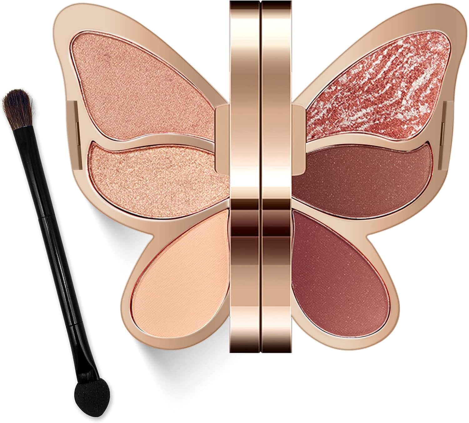 Erinde Butterfly Eyeshadow Palette Makeup, Matte Shimmer Metallic Eye Makeup, Highly Pigmented, Naturing-Looking, Blendable Long Lasting Waterproof Eye Shadow Palette, Valentine's Day Gifts Presents
