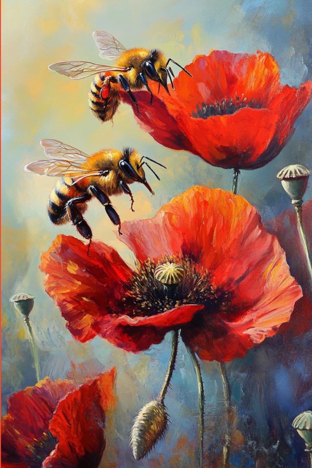 Libby Line by Design (Pop-Bee): This notebook (Pop-Bee) is 6 x 9", 120 pages.