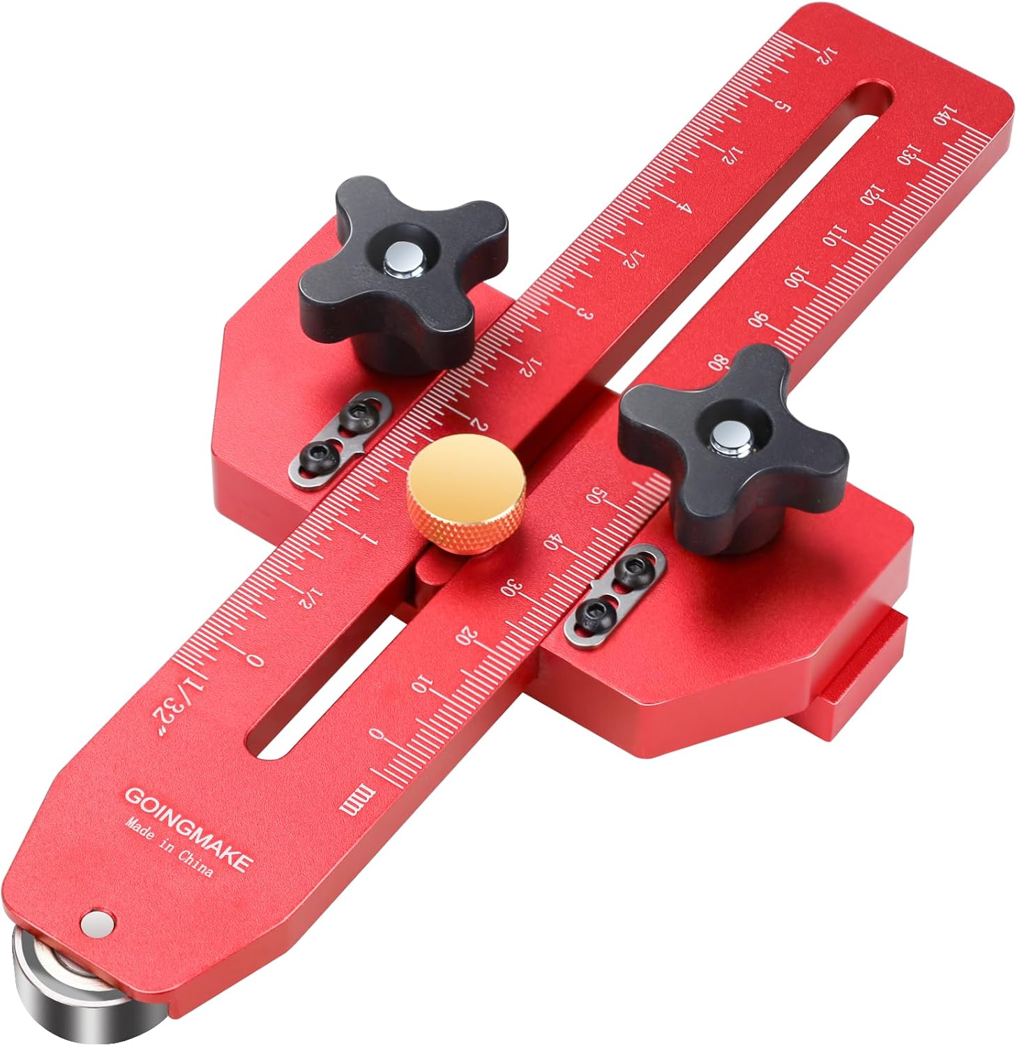 Thin Rip Jig Table Saw Jig Guide, Making Repetitive Narrow Thin Strip Cuts, Anti-Kick Back, Fits for 3/8" x 3/4" T and U Slot, for Table Saw Band Saw Router Table Woodworking Tools