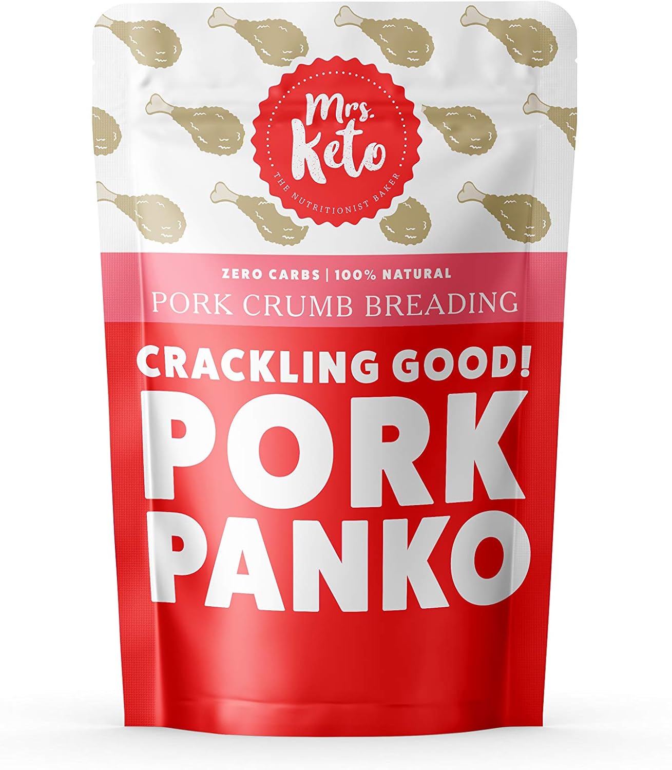 Pork Panko Breadcrumbs by Mrs. Keto – 0g Carb Pork Crackling Crumbs | Carnivore Diet | Low Carb, High Protein, Gluten Free | 250g