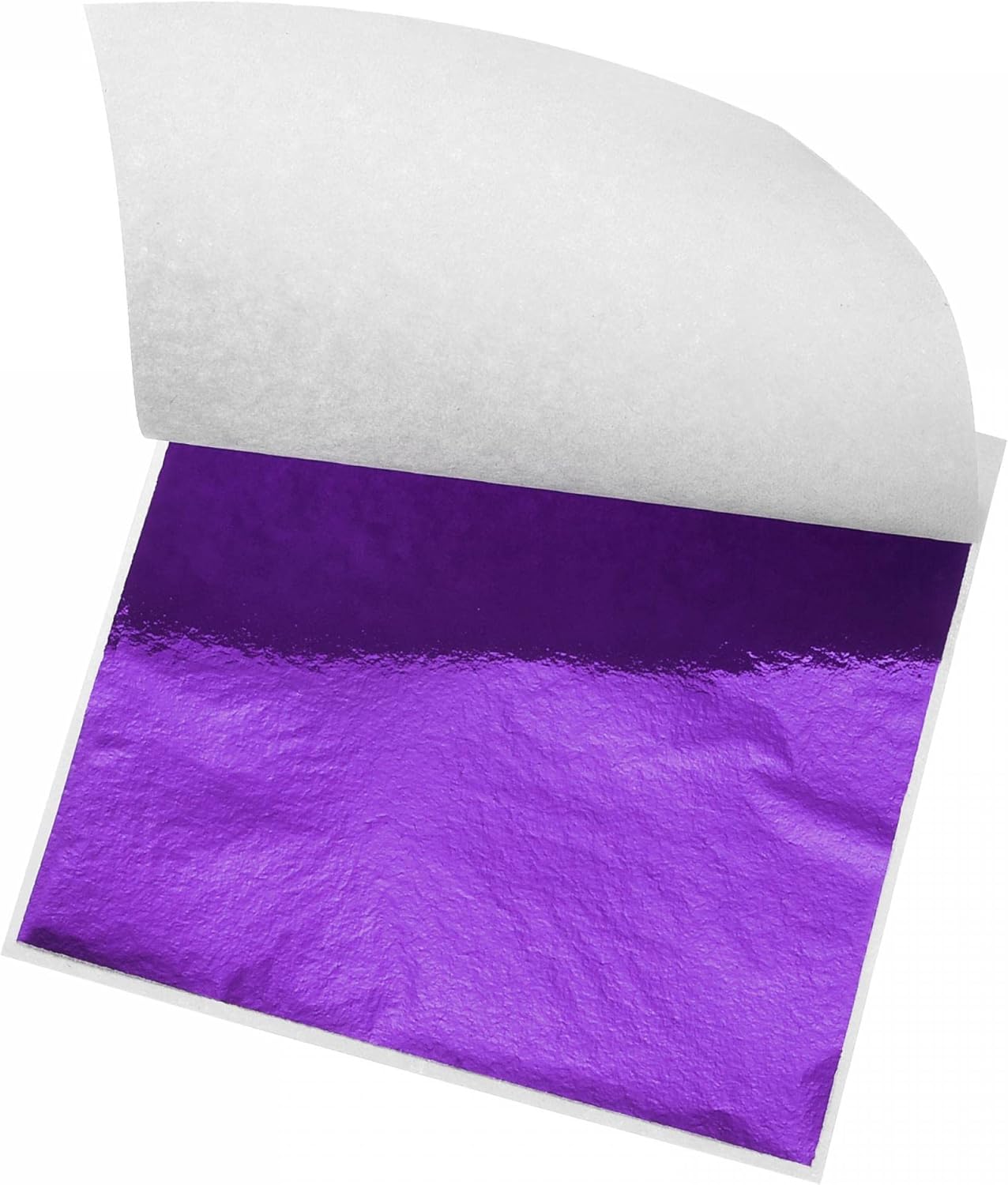 sourcing map Gold Leaf Foil Sheet, Purple Leaf Papers, 8.5x8mm for Art Decoration, Sculptures, Painting, Pack of 100