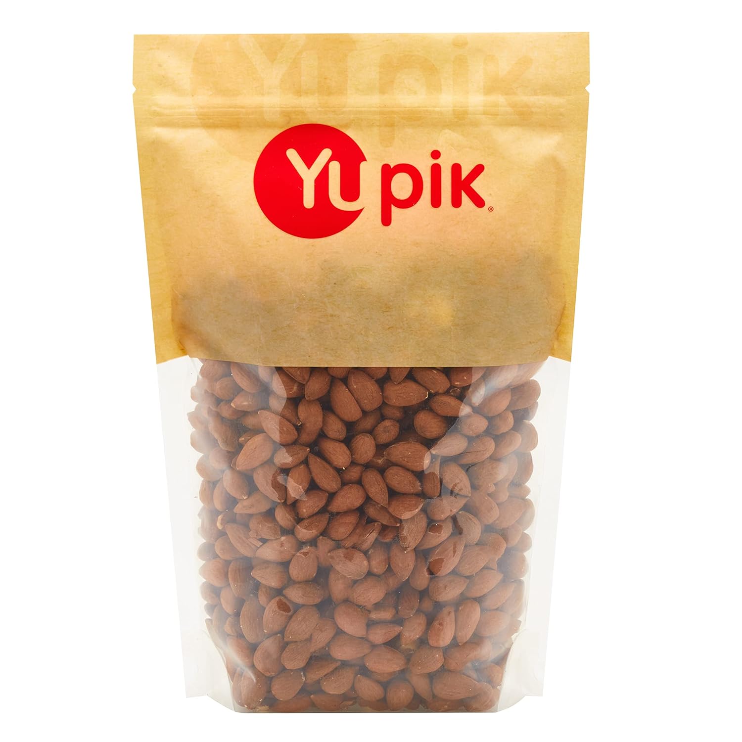 Yupik Dry Roasted Almonds, 2.2 lb (35.2 oz), Gluten-Free, Vegan, Kosher, Whole Nuts, Lightly Roasted, Oil-Free, Unsalted, Crunchy Almonds, Healthy Snacks