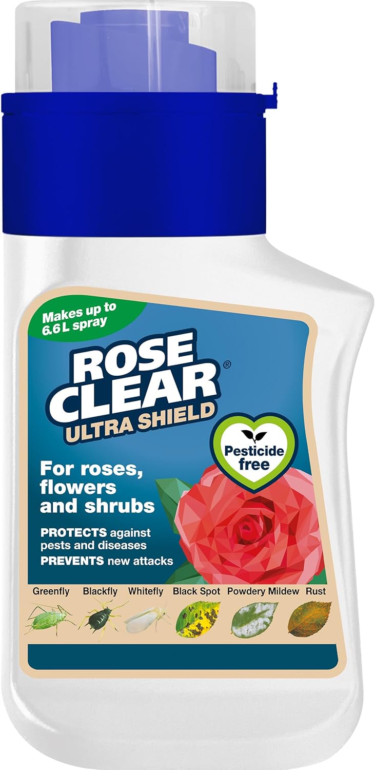 CLEAR Roseclear Plant Shield Spray - Ideal for weekly spraying to maintain healthy plants, 200ml concentrate