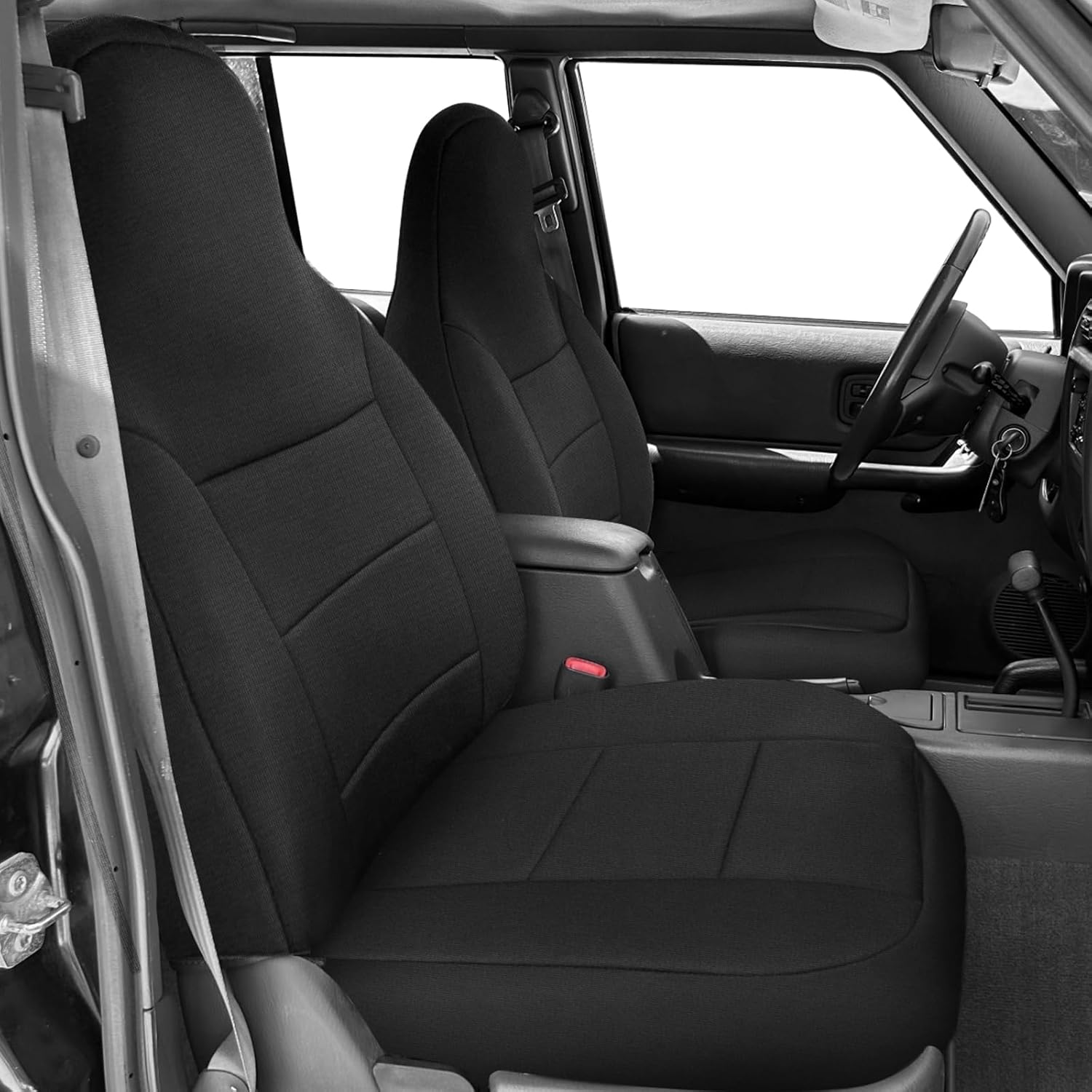 Front Seat Cover Compatible with 1984-2001 Jeep Cherokee XJ SE, Sport, Classic, Limited, Neoprene Seat Cover, Durable Seat Protection with Rain Defender