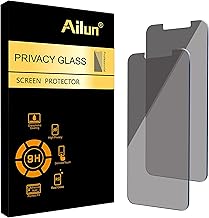 Ailun Privacy Screen Protector for iPhone 14 / iPhone 13 / iPhone 13 Pro [6.1 Inch] 2 Pack Anti Spy Private Tempered Glass Anti-Scratch Case Friendly [Not for iPhone 13 Pro Max] [2 Pack]