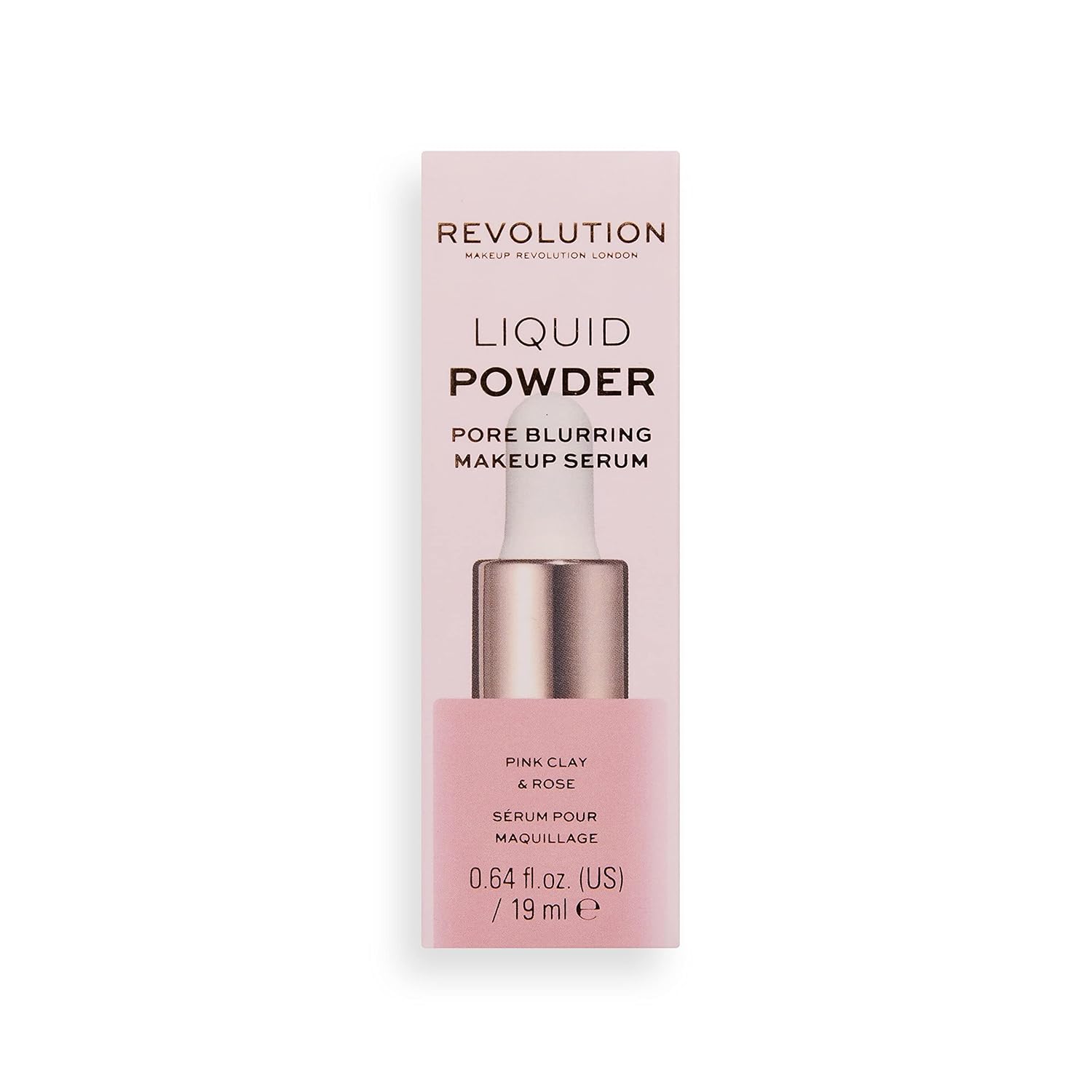 Revolution Liquid Powder Make Up Serum, Pore Minimizer Cream, Removes Shine & Reduces Pores, 0.64fl.oz/19ml
