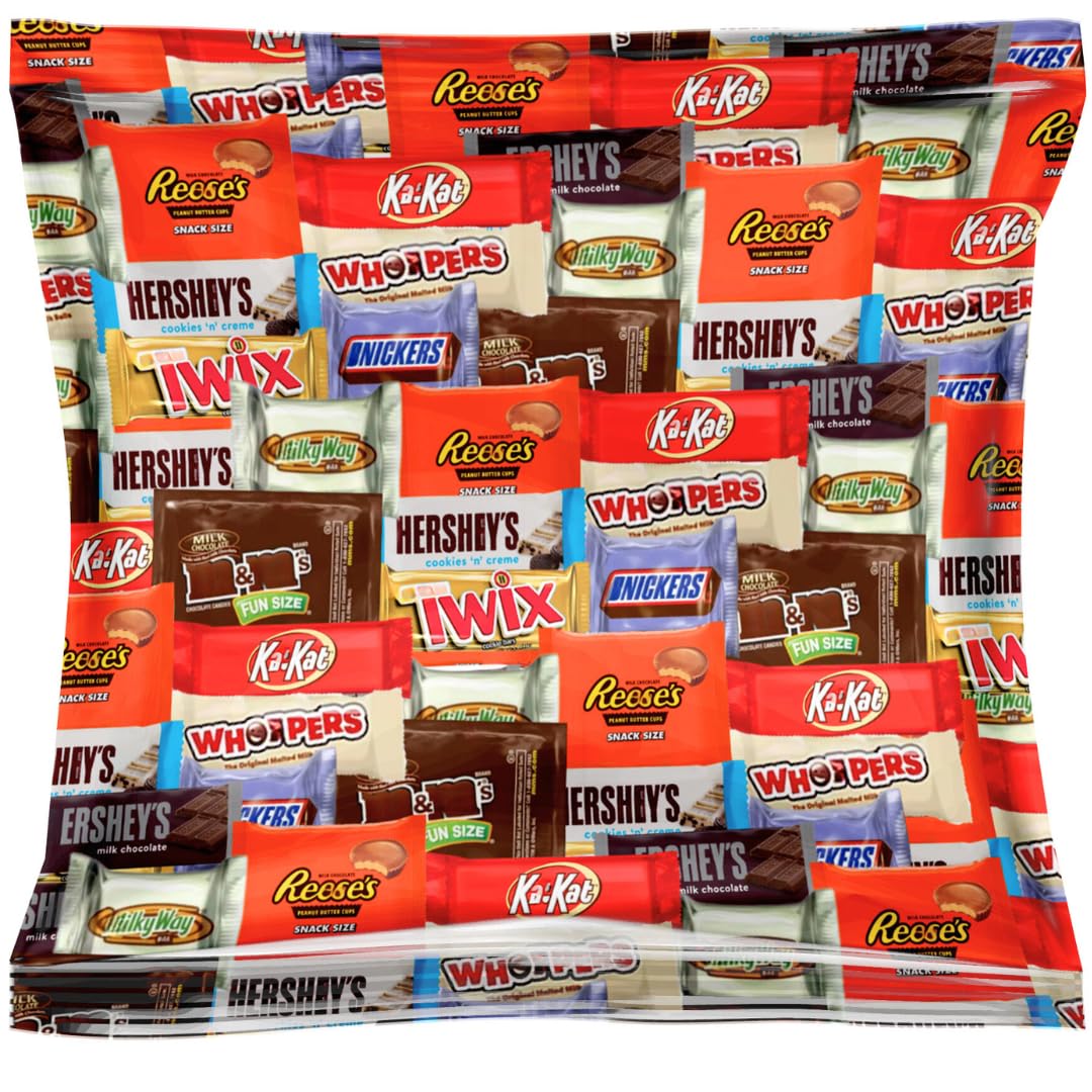 Bulk Assorted Chocolate Variety Pack - Individually Wrapped Fun Size Candy (2 LB)