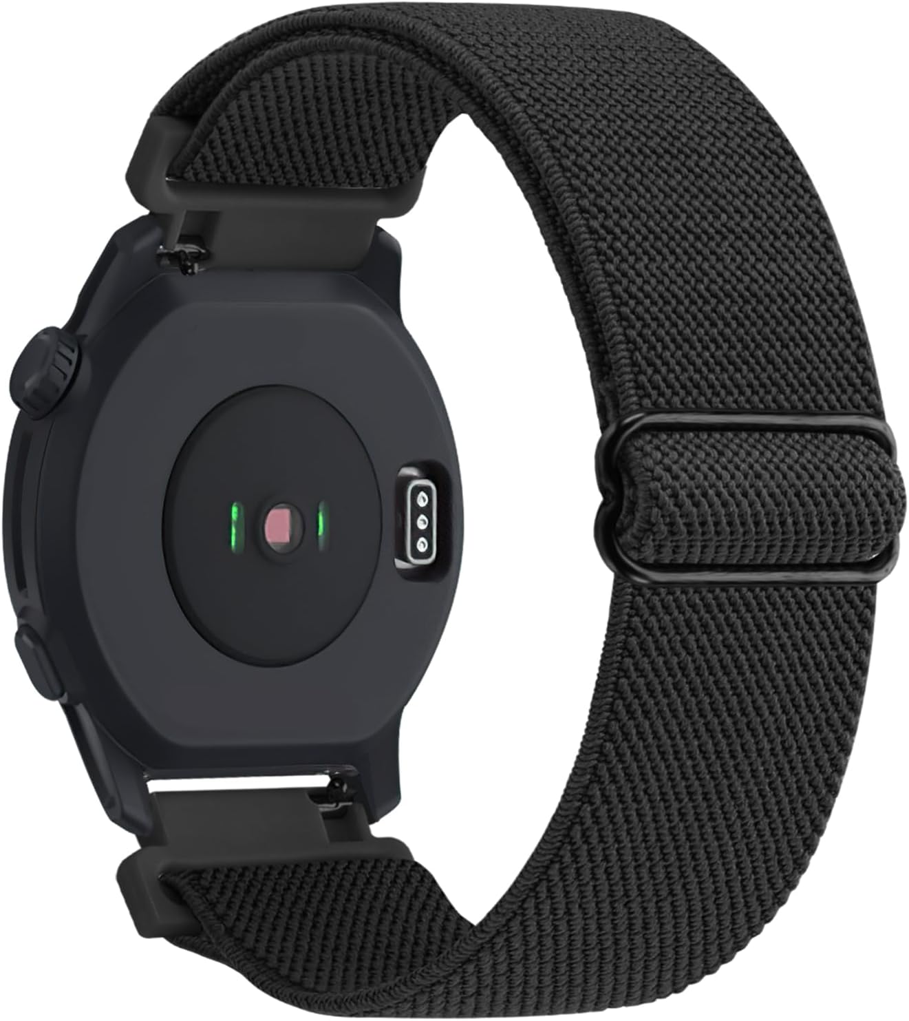 Yeahxing Nylon-Band for COROS PACE 2 Strap-Replace - Watch Band for COROS APEX 2/ APEX 42(mm) Breathable Sport Strap for Men Women (Black)